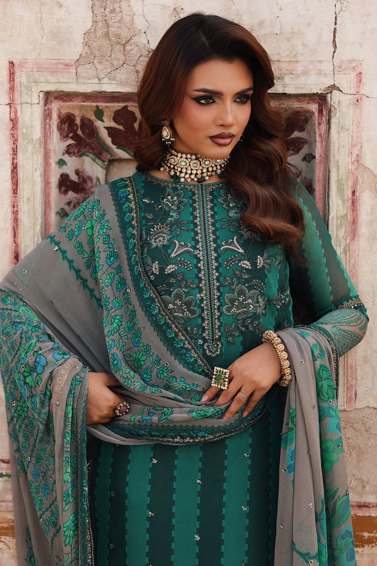 Charizma VSL25-40 Vasal Vol-06 3-pc Unstitched Chiffon Collection 25'