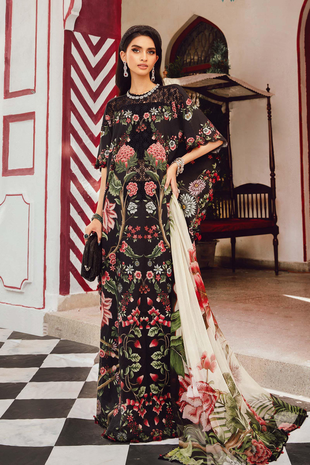Maria b Mprint MPT-2709-B Unstitched Fall Edit 25'
