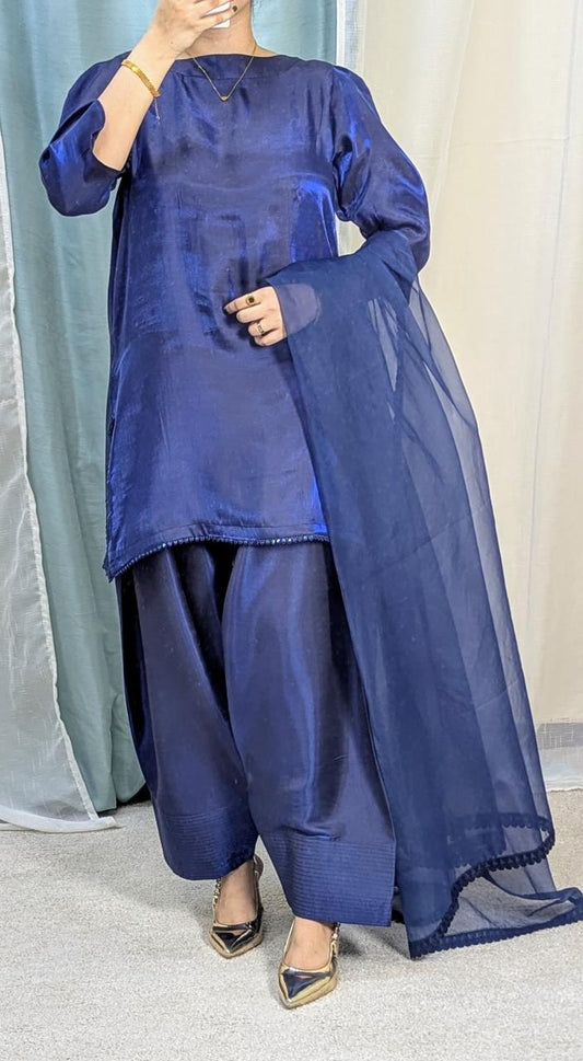 Amna Khurram Zimal-Aug14 Blue Ready to wear