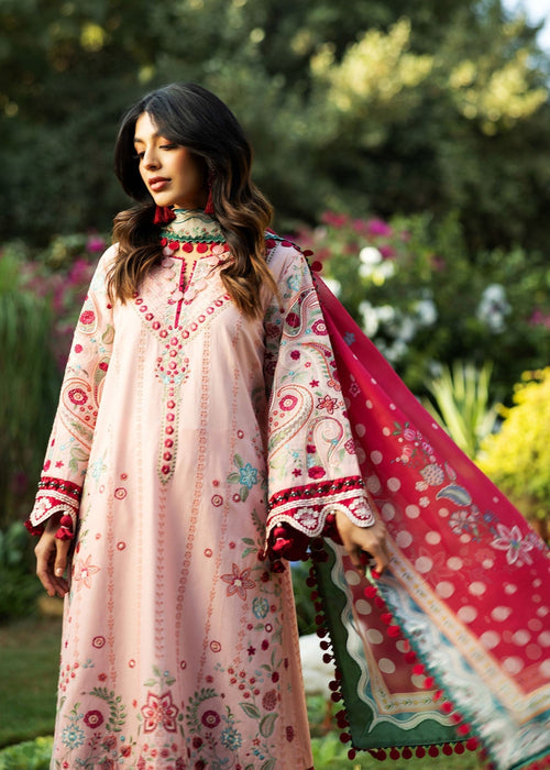 Sadaf Fawad Khan D01-B PAISLEY GARDEN Siraa Embroidered Lawn Unstitched 3Pc Suit