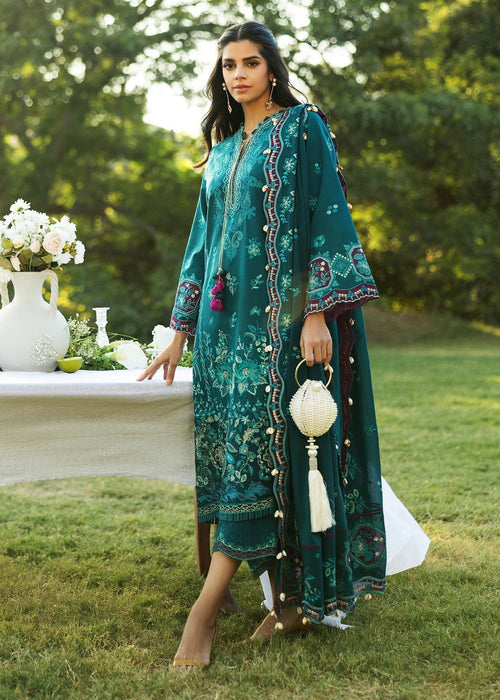 Sadaf Fawad Khan D08-B KOI Siraa Embroidered Lawn Unstitched 3Pc Suit