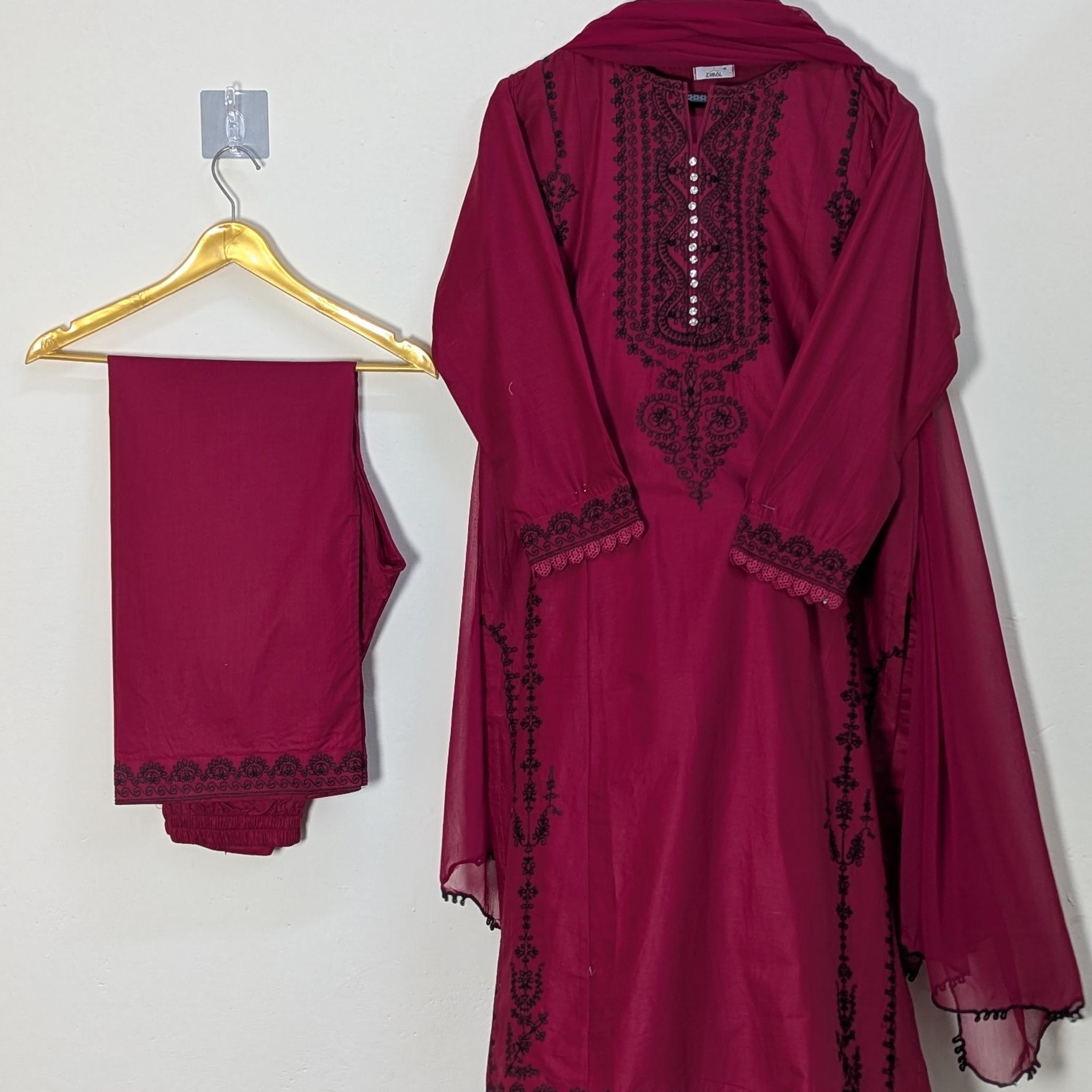 Amna Khurram Zimal-Aug6 Red Ready to wear