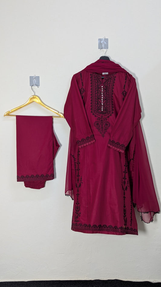 Amna Khurram Zimal-Aug6 Red Ready to wear