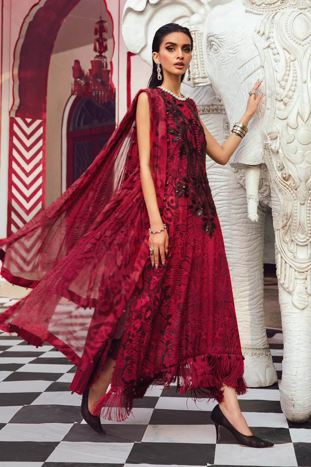 Maria b Mprint MPT-2702-A Unstitched Fall Edit 25'