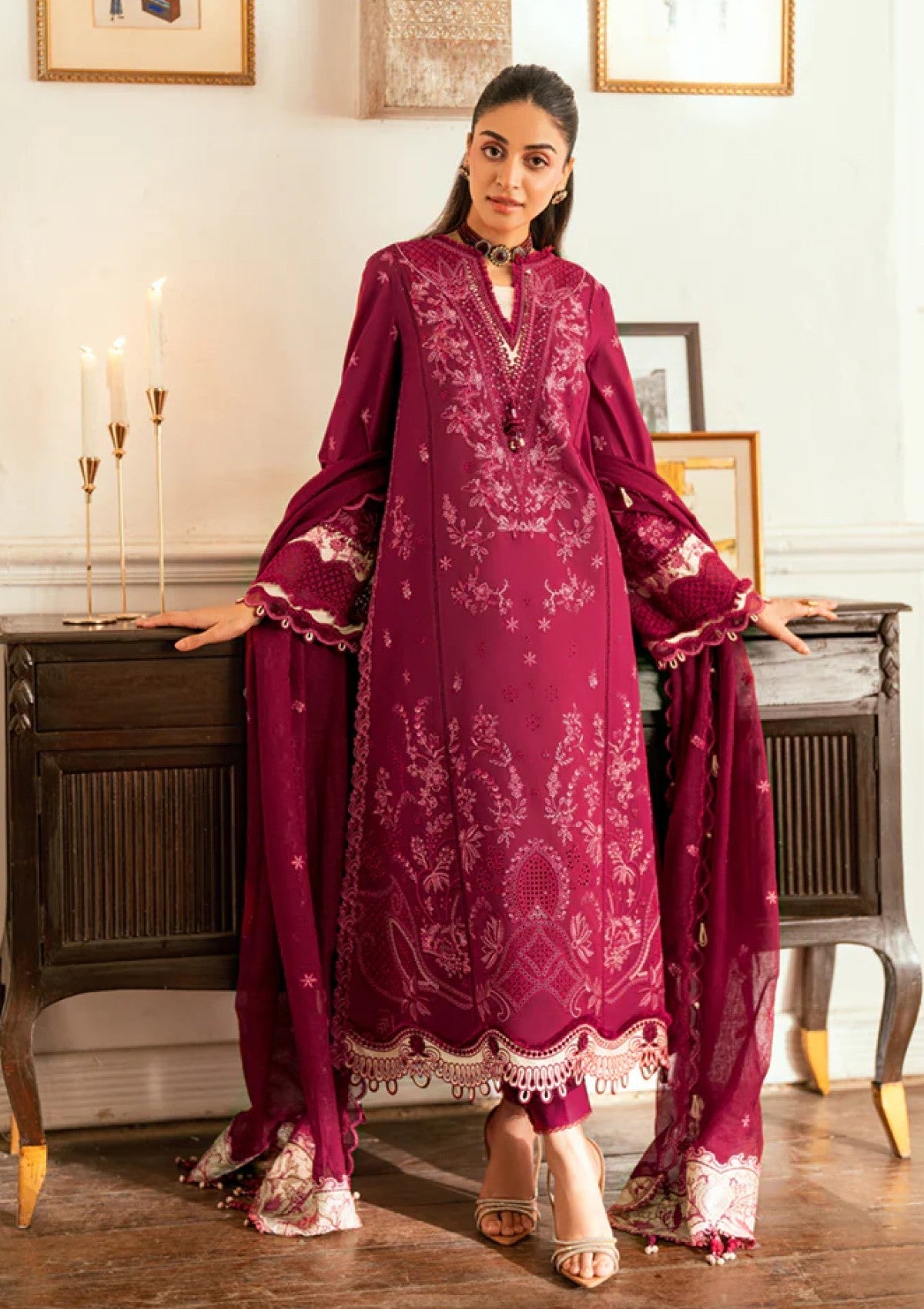 Qalamkar SB#02 Sameen Lawn Luxury Eid Edit 25
