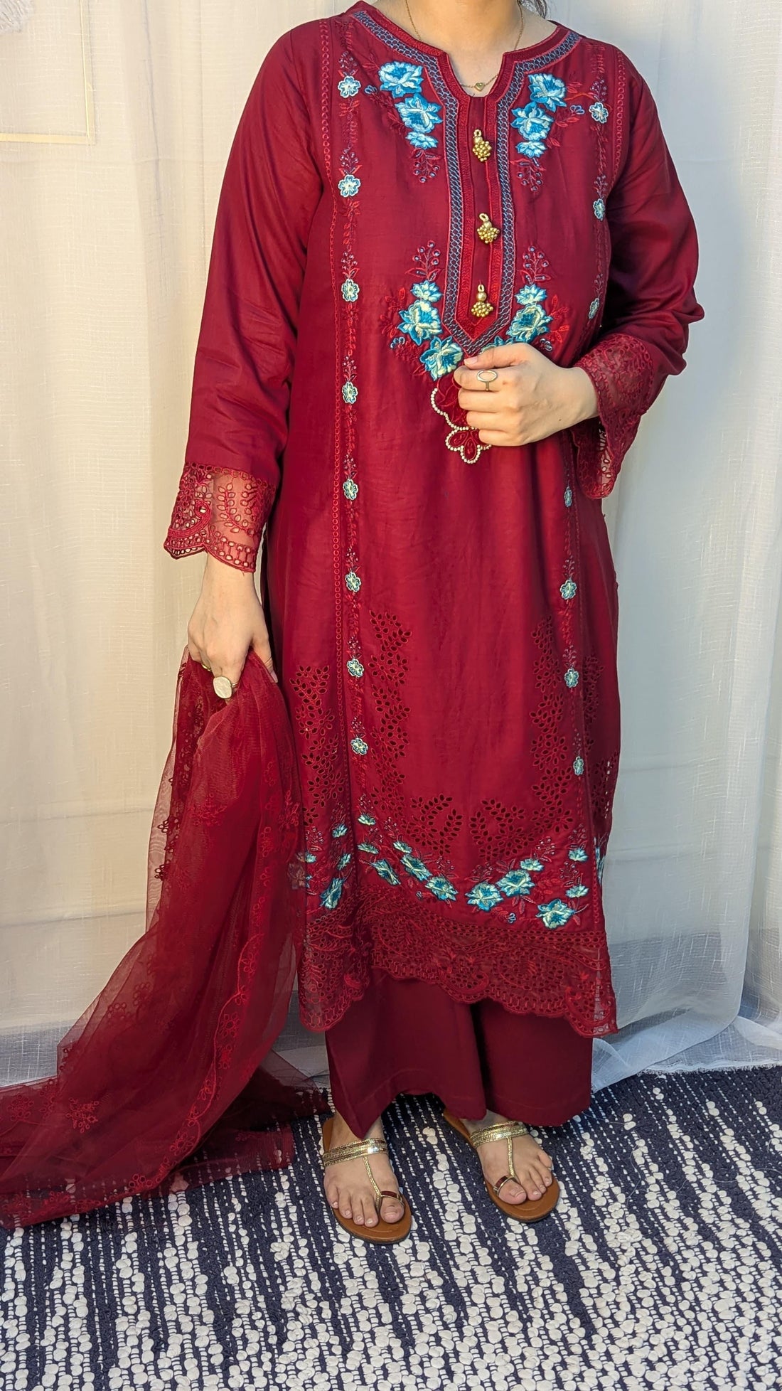 Amna Khurram Saima-Aug13 Red Ready to wear