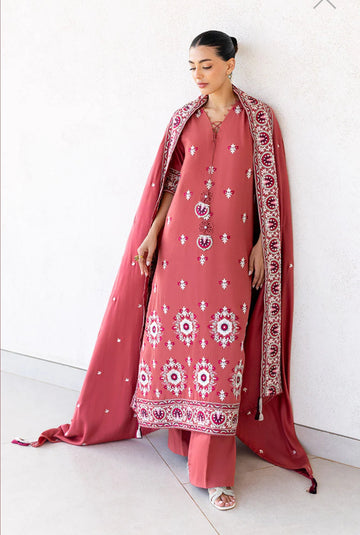 CROSS STITCH DUSTY SUNSET-3PC COTTON SATIN READY TO WEAR