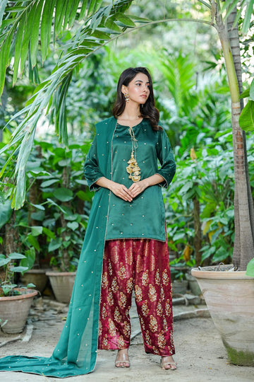 Amna Khurram D-07 Ready to wear Silk Collection