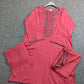 Amna Khurram Red Zimal-nov#7 3pc Raw Silk Ready to wear