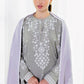 CROSS STITCH ETHEREAL VEIL-3PC COTTON SATIN READY TO WEAR