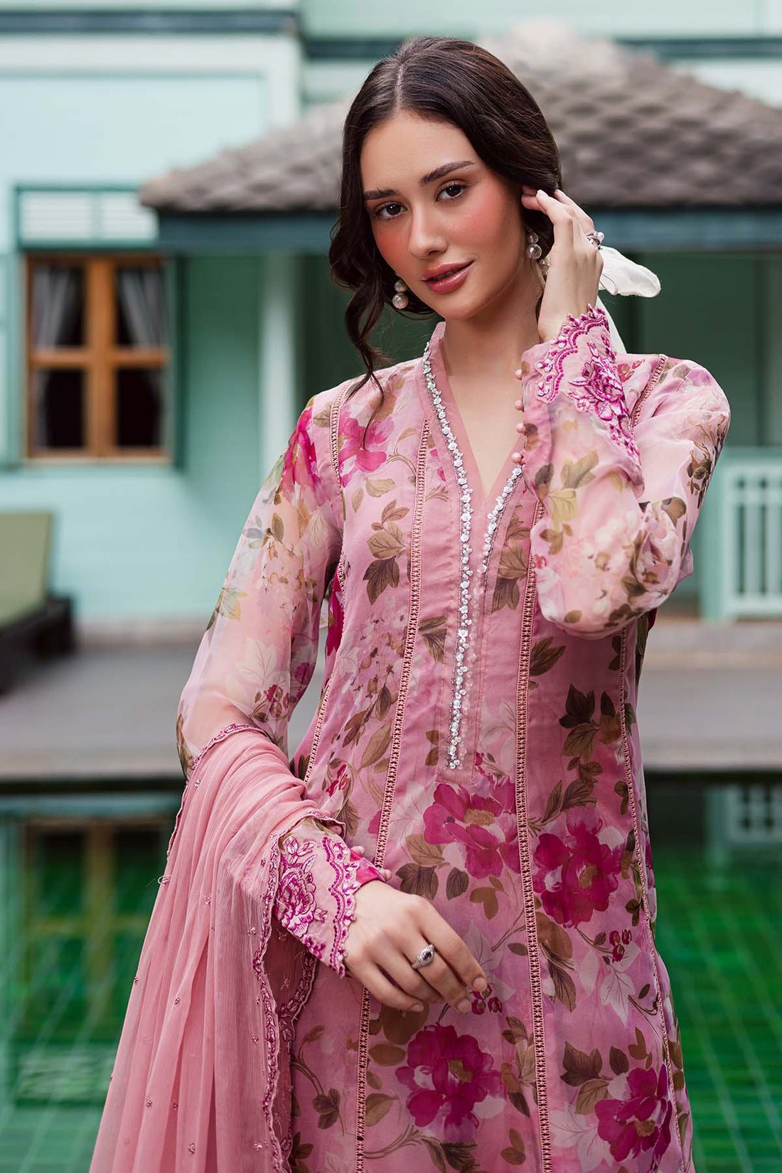Nureh NU2-182 Ballerina Unstitched Formals 25'