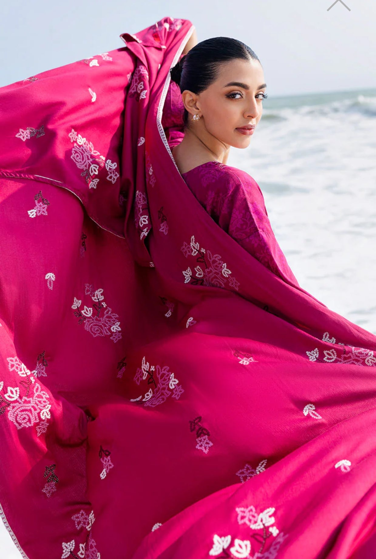 CROSS STITCH FLORID ZEAL-3PC COTTON SATIN READY TO WEAR