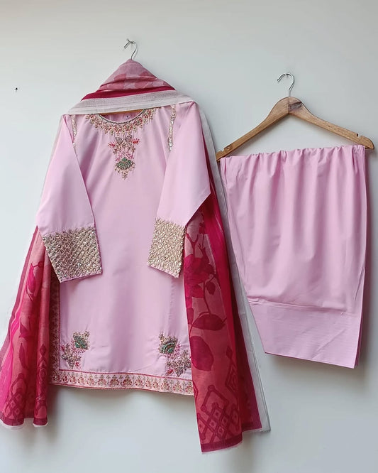 Amna Khurram Jugnu 1C 3pc Farshi Shalwar Ready to wear