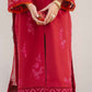 Jeem 3 PIECE EMBROIDERED CHERRY RED LAWN 25'