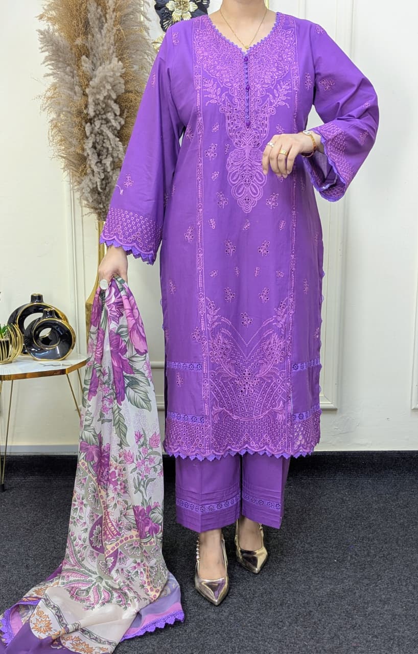 Zellbury WUC25E30077 Chikankari Ready to wear