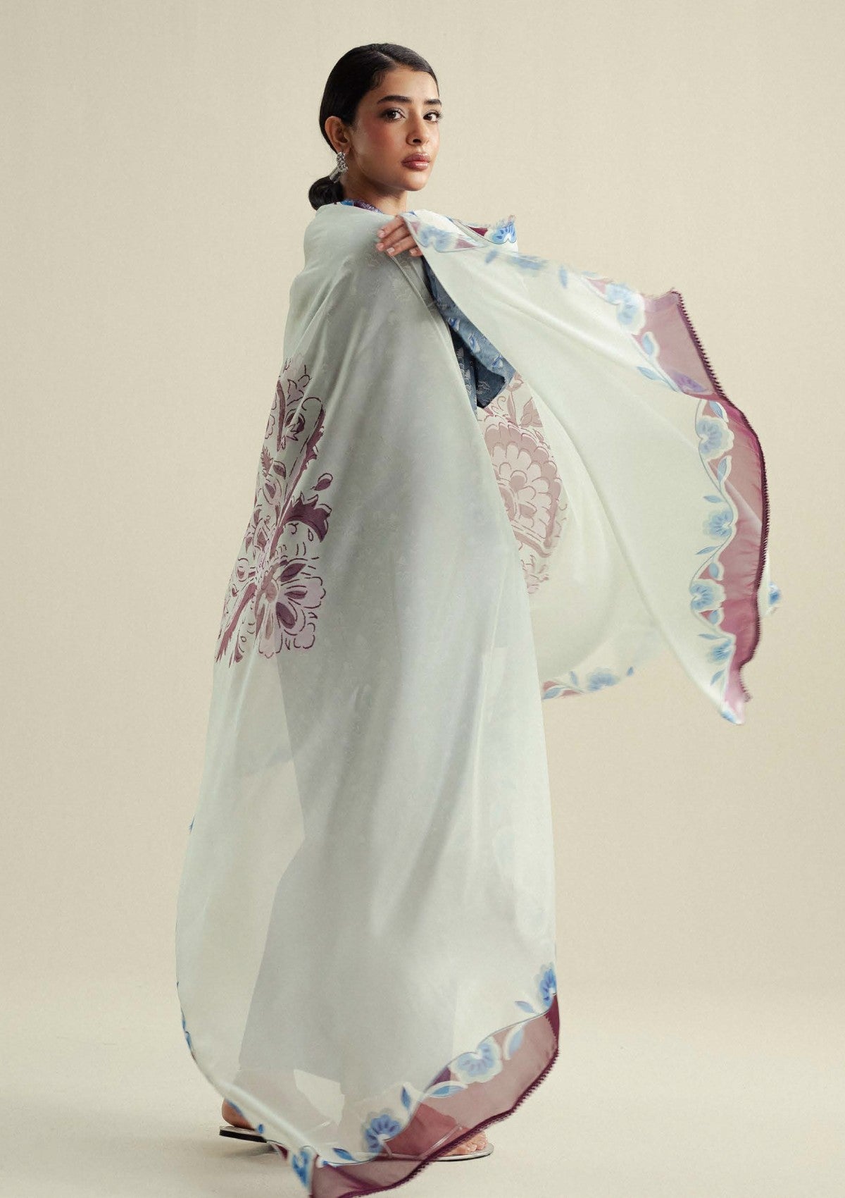 Coco by Zara shahjahan Willow D10B Drop-4 Unstitched 25'