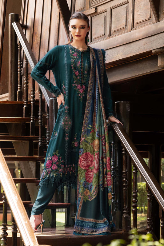 Maria b Mprints 7B Unstitched Embroidered Twill Linen 25'