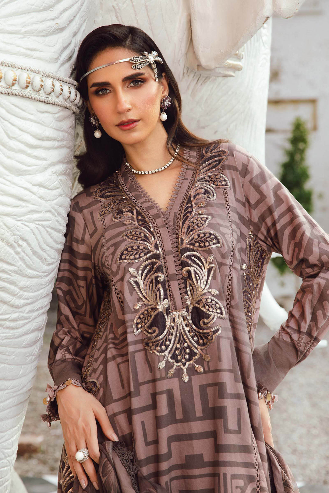 Maria b Mprint MPT-2703-B Unstitched Fall Edit 25'
