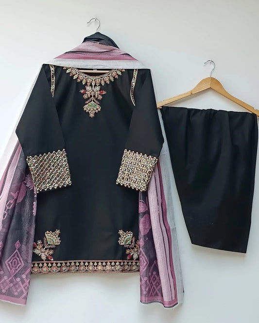 Amna Khurram Jugnu 1B 3pc Farshi Shalwar Ready to wear