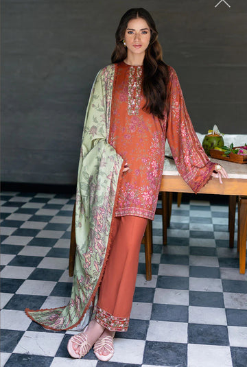 CROSS STITCH AUTUMN GLAZE-3PC COTTON SATIN READY TO WEAR