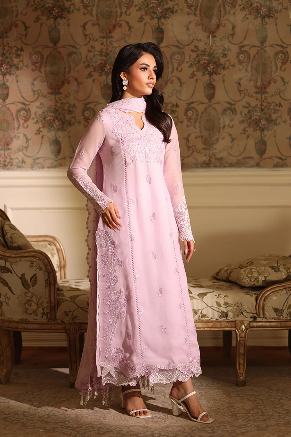 Azure Orchid Whisper Ensembles unstitched Festive 25'