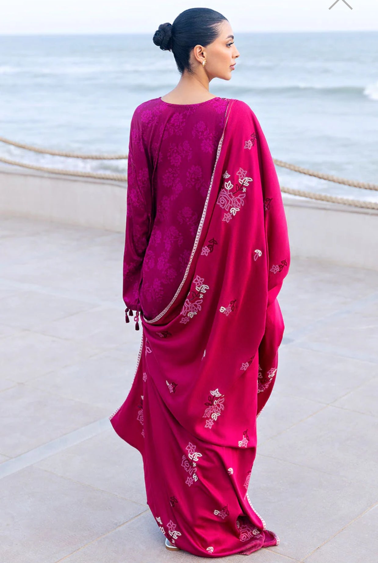 CROSS STITCH FLORID ZEAL-3PC COTTON SATIN READY TO WEAR