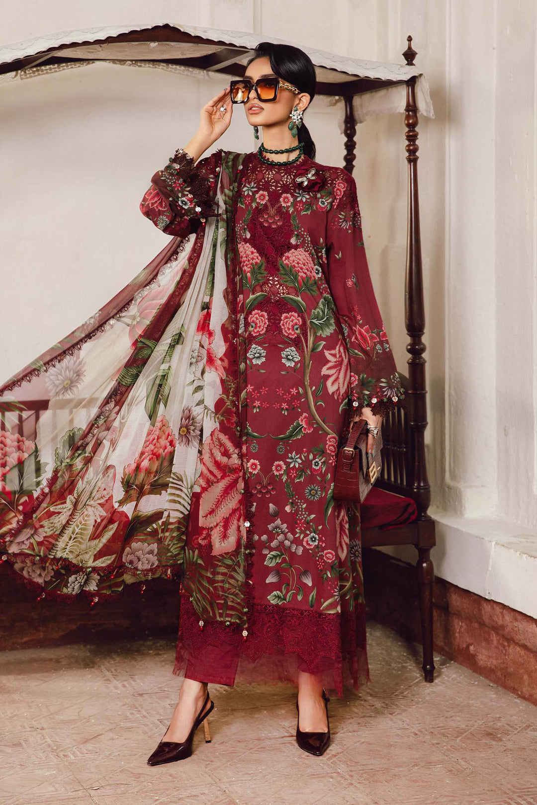 Maria b Mprint MPT-2709-A Unstitched Fall Edit 25'