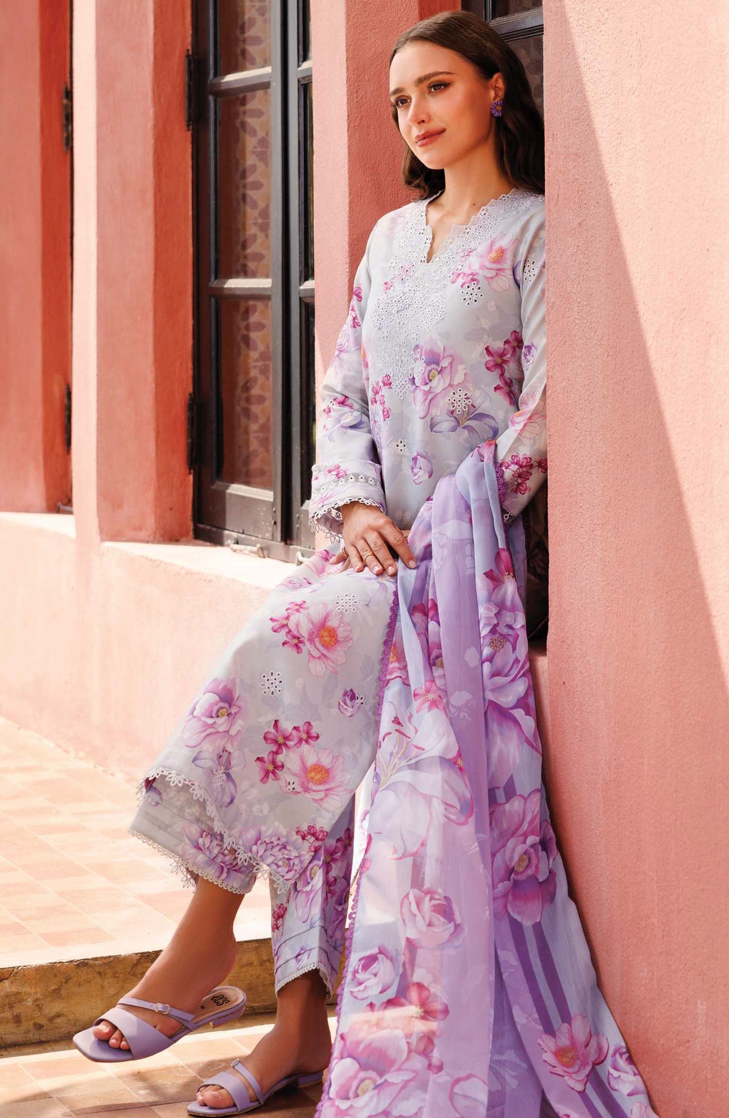 Aurea by Farasha - D-11 Rosy Mist- Summer Collection