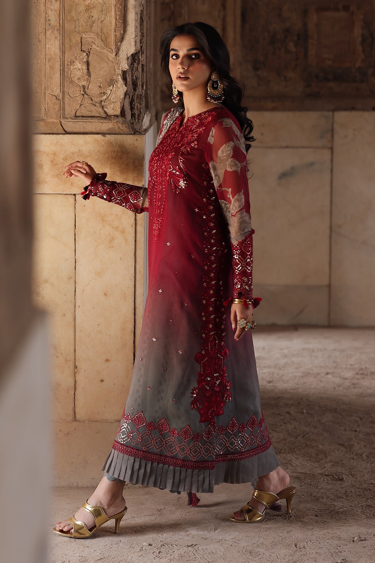 Charizma VSL25-45 Vasal Vol-06 3-pc Unstitched Chiffon Collection 25'