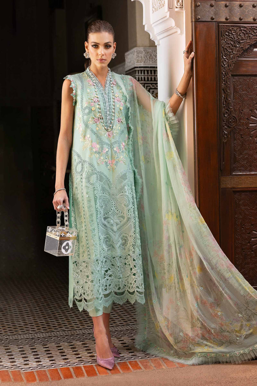 Maria B D-14A Voyage A Luxe Luxury Lawn 25