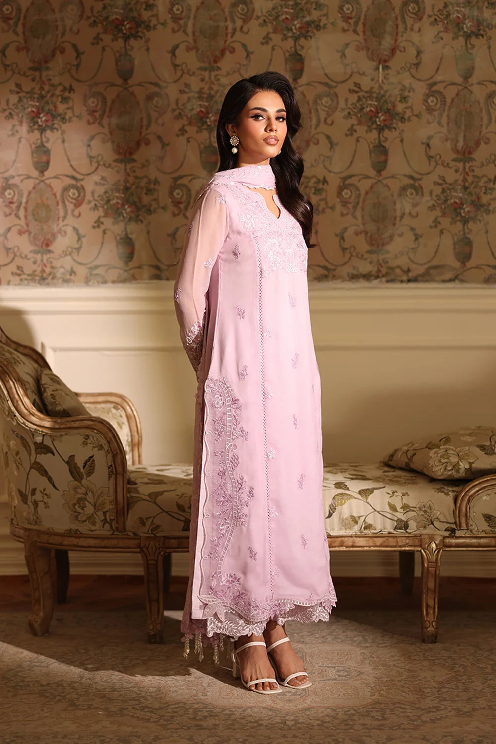 Azure Orchid Whisper Ensembles unstitched Festive 25'