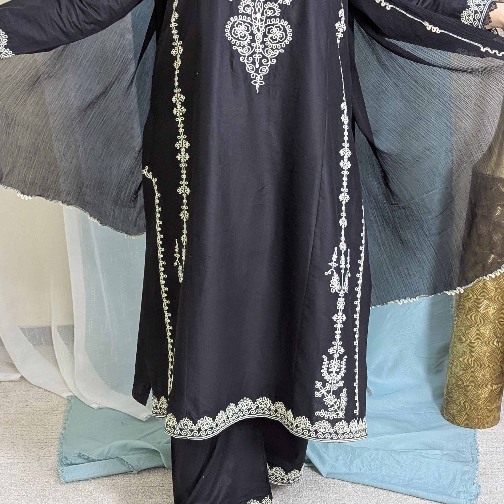 Amna Khurram Zimal-Aug6 Black Ready to wear