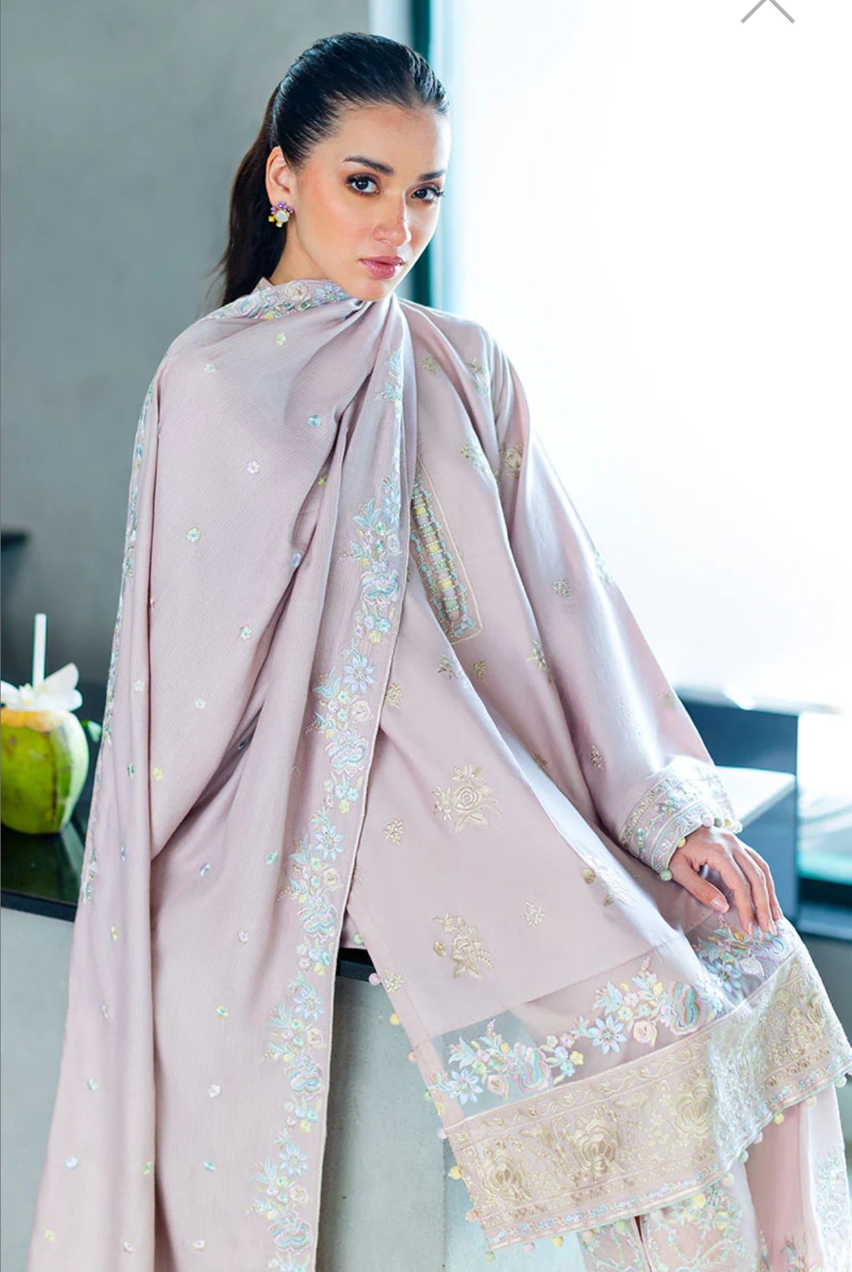 CROSS STITCH BLOSSOM TINT-3PC COTTON SATIN READY TO WEAR