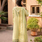 Jeem 3 PIECE EMBROIDERED FERN GREEN LAWN 25'