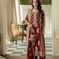 Haseens official Maroon Ready to wear Chiffon Collection