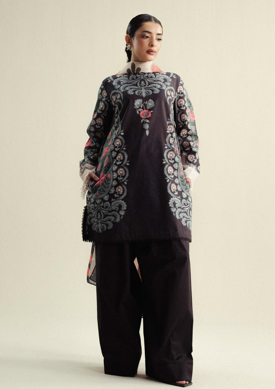 Coco by Zara shahjahan Sol D9B Drop-4 Unstitched 25'