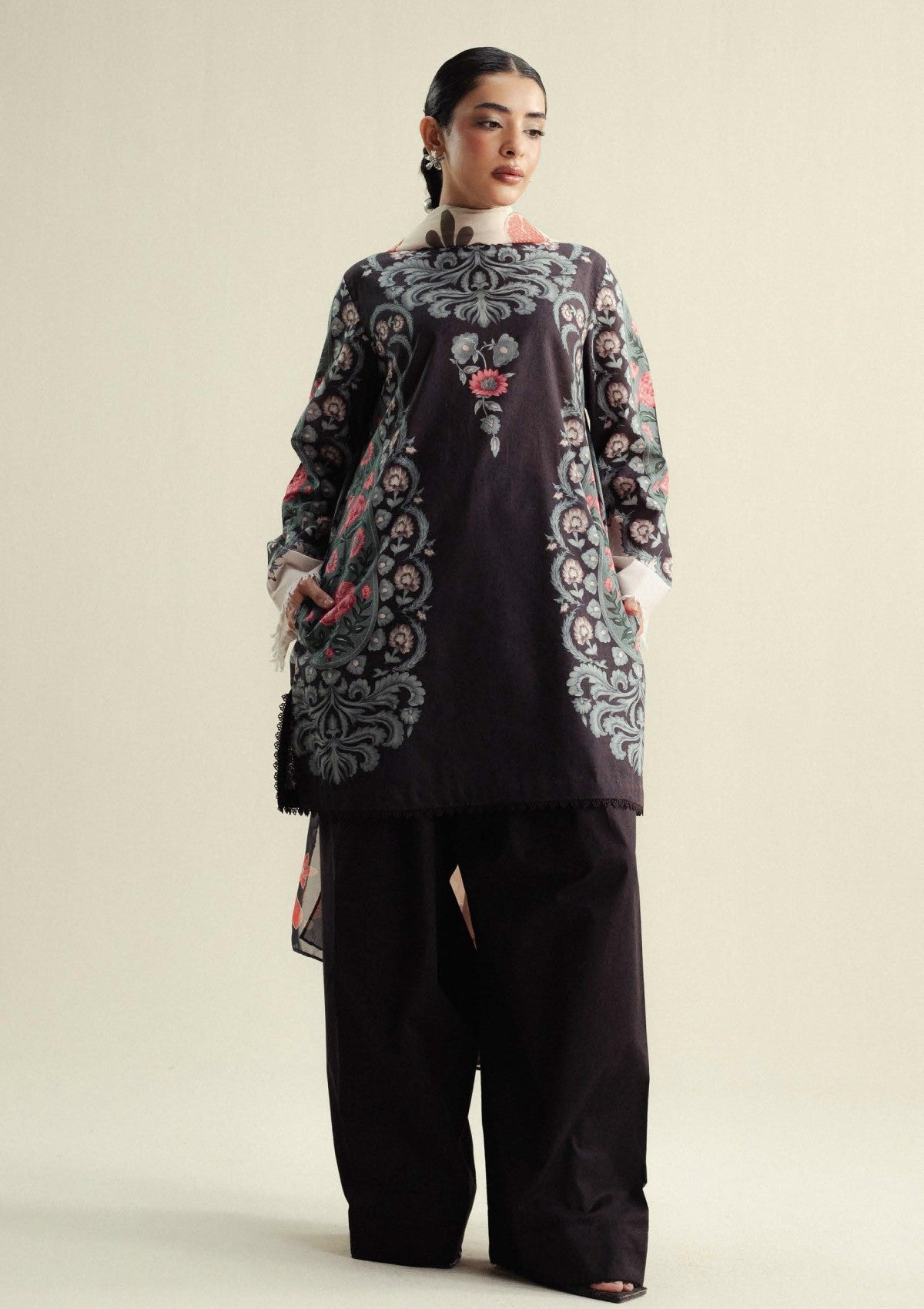 Coco by Zara shahjahan Sol D9B Drop-4 Unstitched 25'