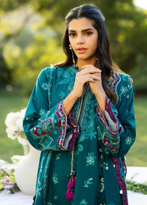 Sadaf Fawad Khan D08-B KOI Siraa Embroidered Lawn Unstitched 3Pc Suit