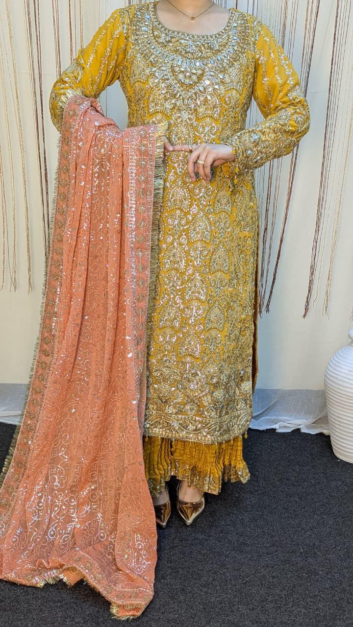 Sajni D-6 Yellow Festive Ready To Wear