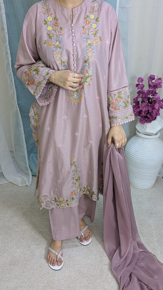 Amna Khurram Zimal-Aug7 Purple Ready to wear