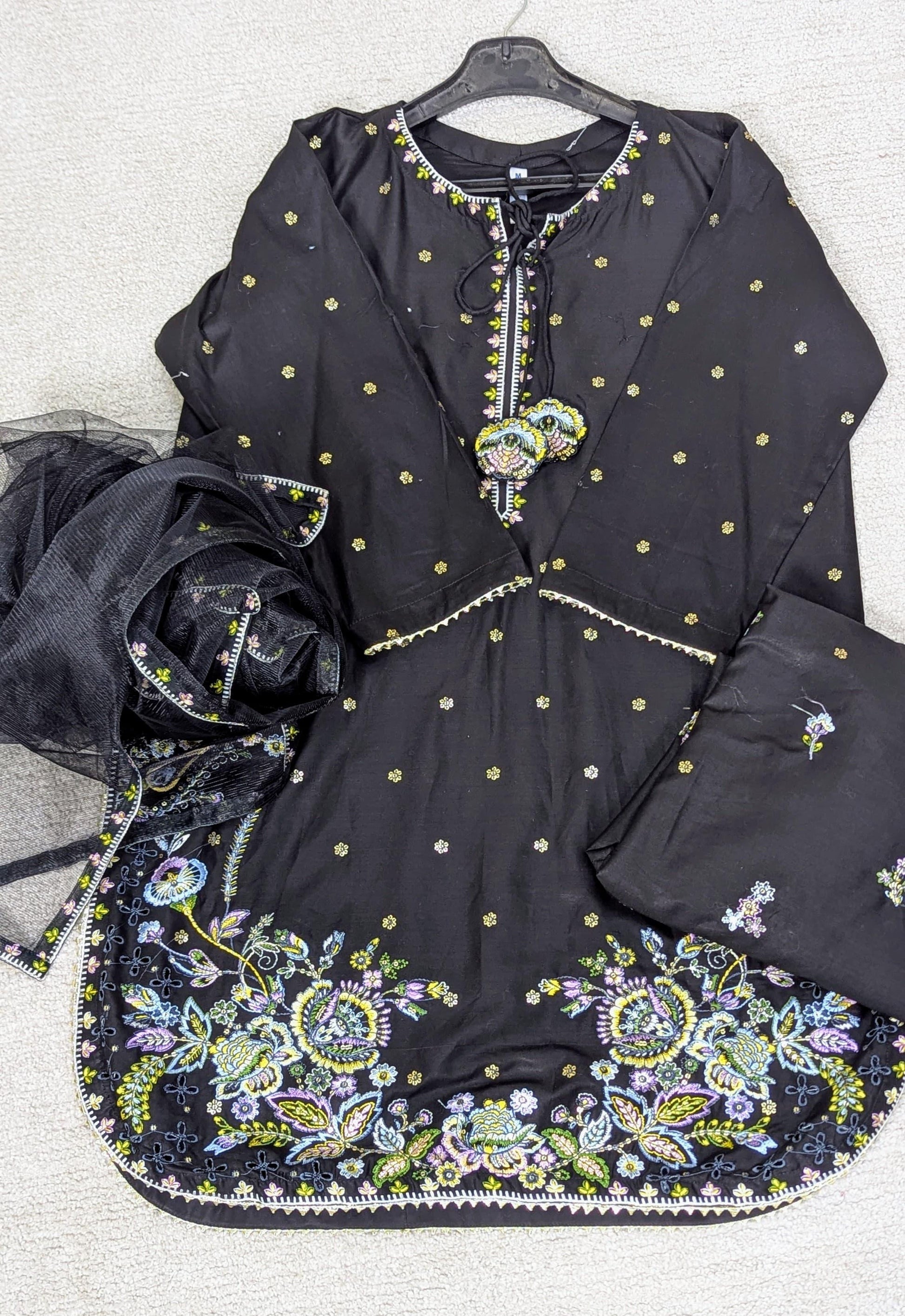 Amna Khurram Saima-Aug04 Black Ready to wear