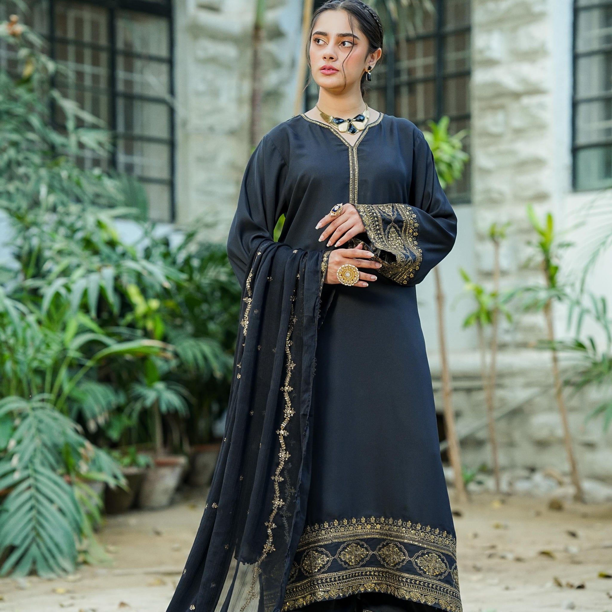 Amna Khurram D-13 Ready to wear Silk Collection