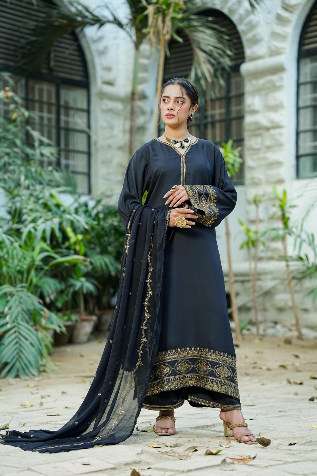 Amna Khurram D-13 Ready to wear Silk Collection