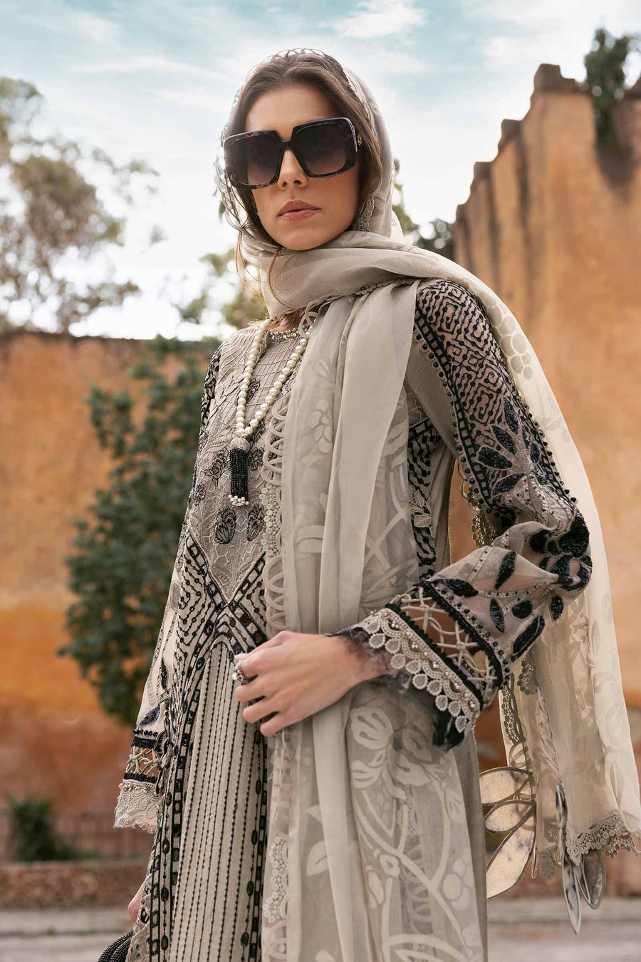 Maria B D-10B Voyage A Luxe Luxury Lawn 25