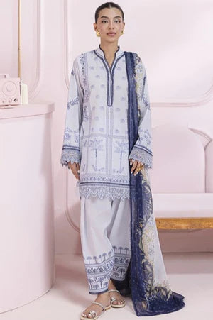 Qalamkar EM-06 (A) SAGE Qprints ii (unstitched)