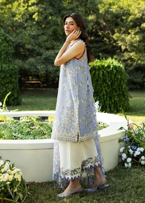 Sadaf Fawad Khan D04-A BLOOM Siraa Embroidered Lawn Unstitched 3Pc Suit