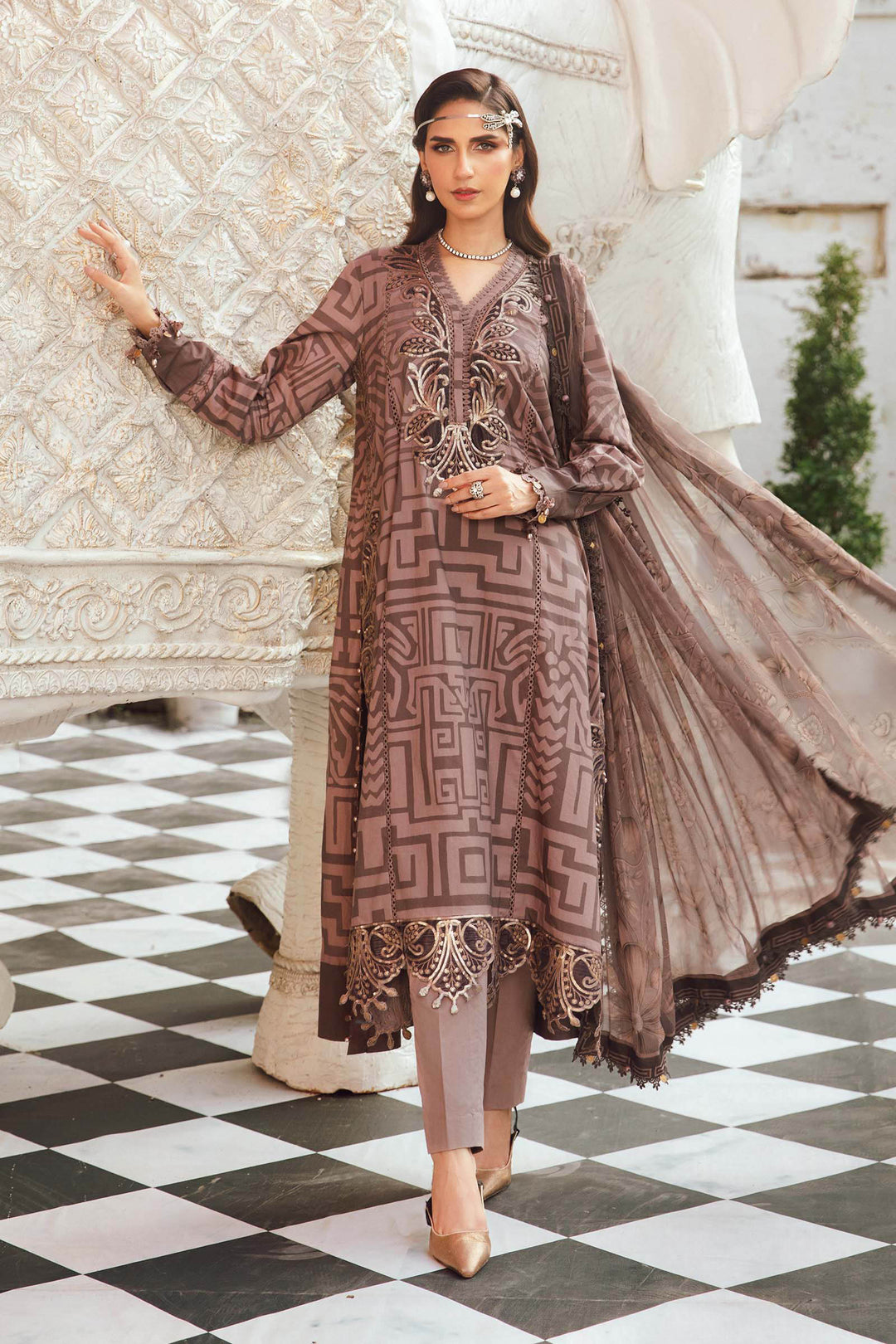 Maria b Mprint MPT-2703-B Unstitched Fall Edit 25'