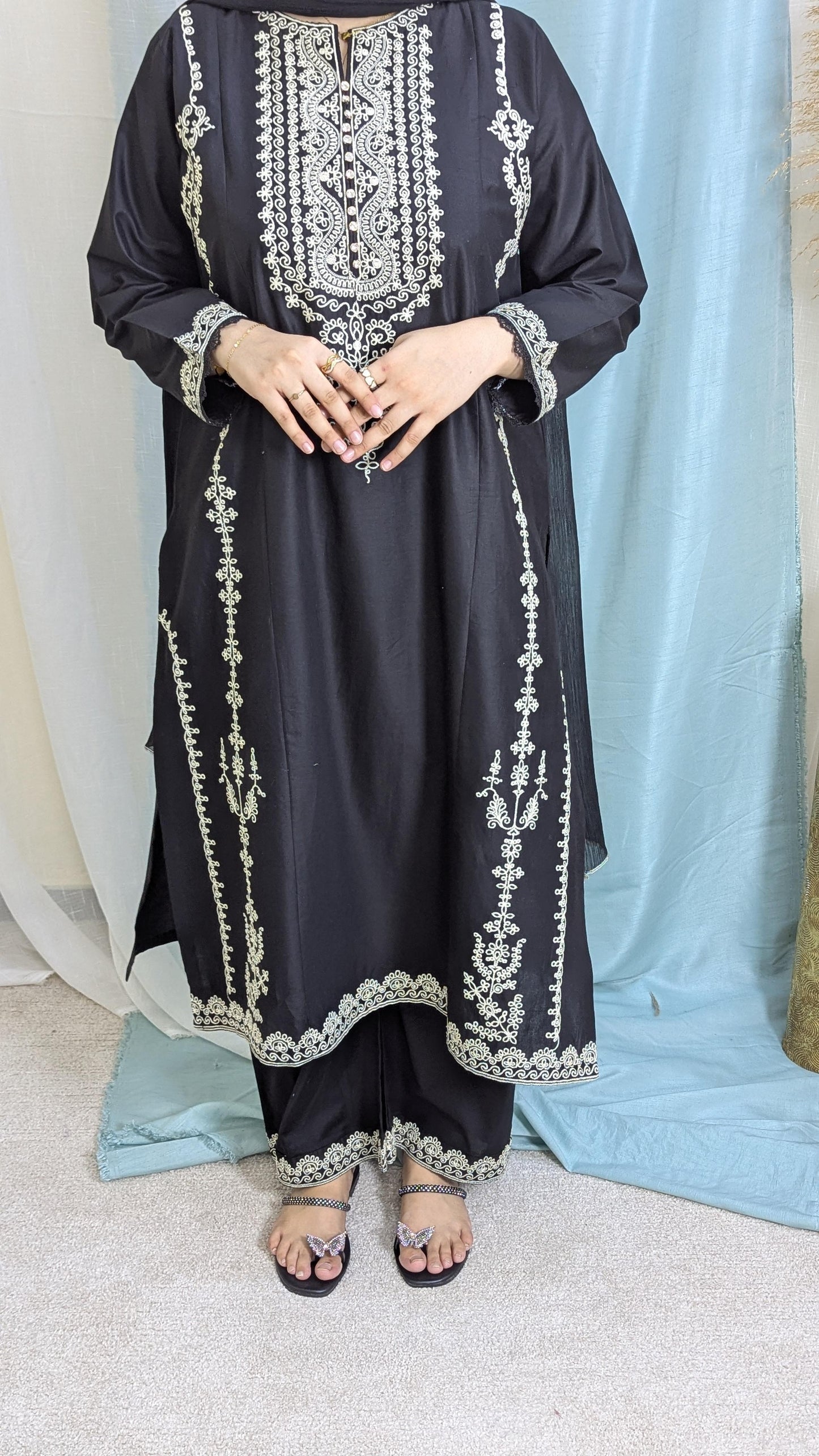 Amna Khurram Zimal-Aug6 Black Ready to wear