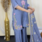 Amna Khurram Gray Zimal-nov#19 3pc Raw Silk Ready to wear