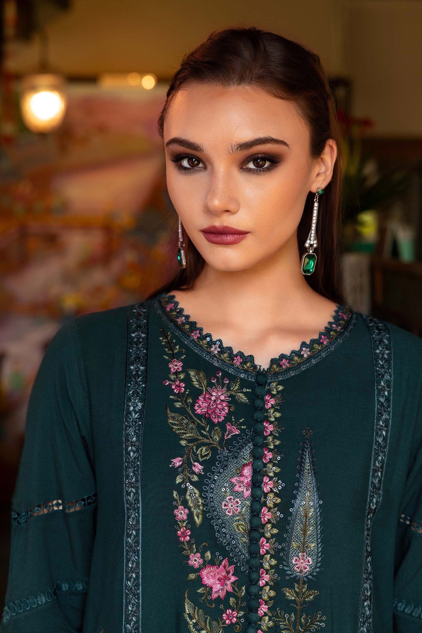 Maria b Mprints 7B Unstitched Embroidered Twill Linen 25'